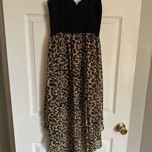 Material Girl Black Strapless Dress